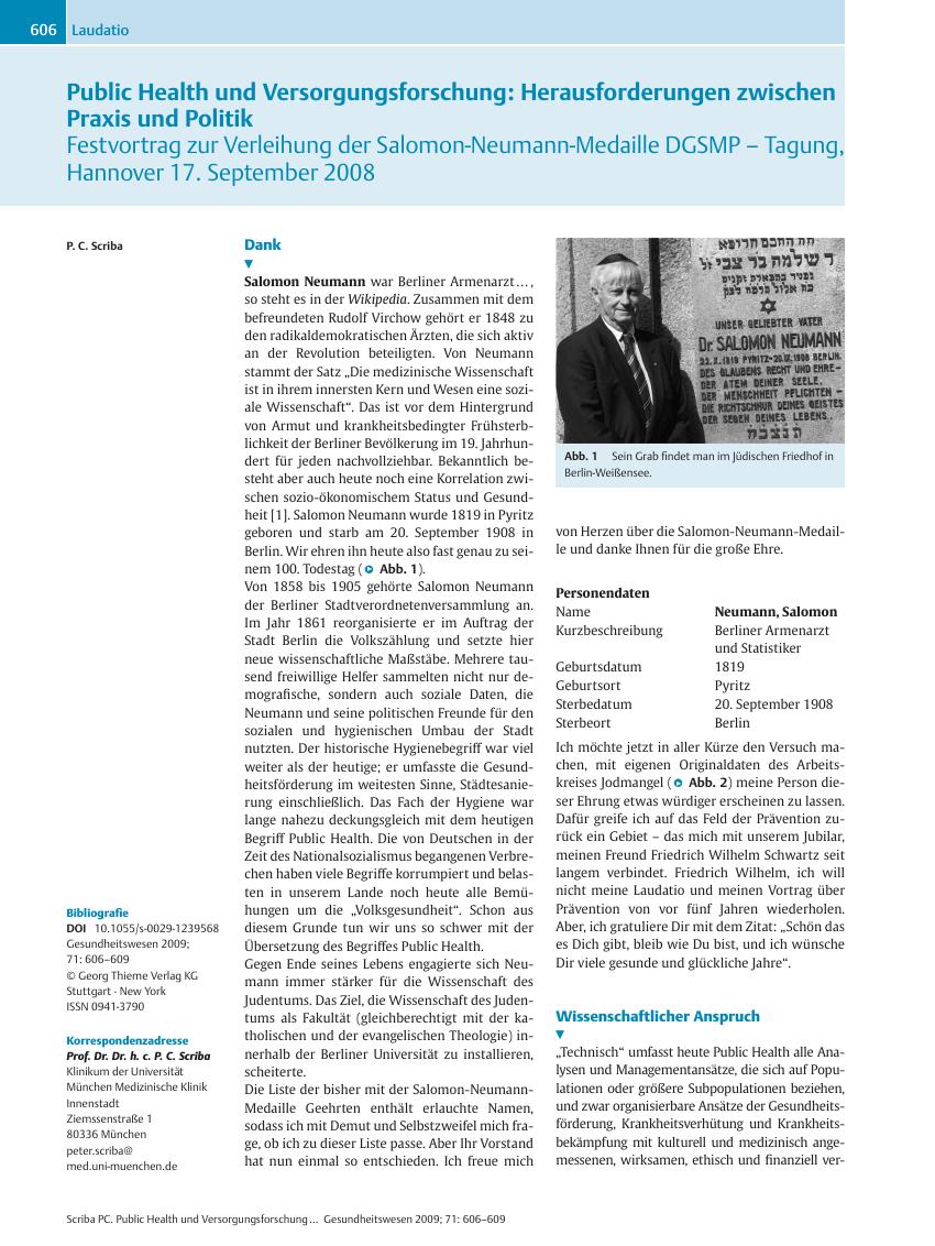 Vorschauseite 1: Public Health und Versorgungsforschung: Herausforderungen zwischen Praxis und Politik