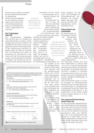 Vorschauseite 3: Erfasst die Zufriedenheit mit täglichen Betätigungen Das Assessment „Satisfaction with Daily Occupations“ (SDO-OB)