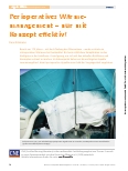 Vorschauseite 1: Perioperatives Wärmemanagement – nur mit Konzept effektiv!