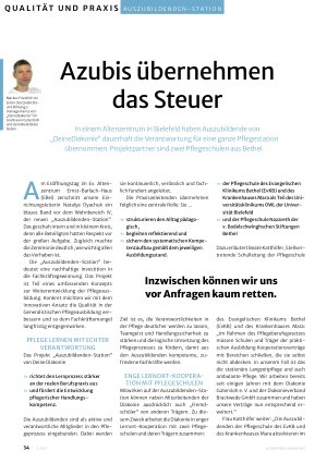 Vorschauseite 1: Azubis übernehmen das Steuer