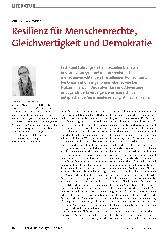Vorschauseite 1: Resilienz für Menschenrechte, Gleichwertigkeit und Demokratie