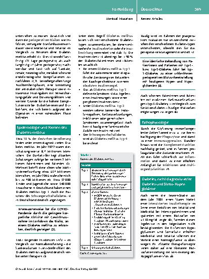 Vorschauseite 2: Perioperatives Vorgehen bei Patientinnen und Patienten mit Diabetes