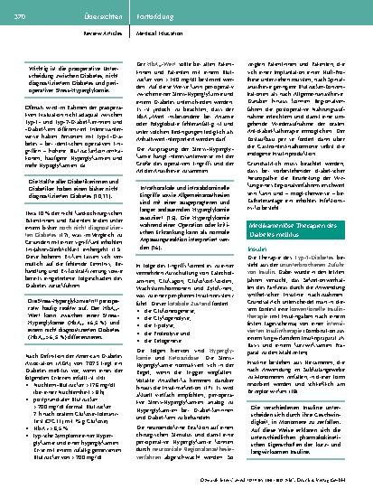 Vorschauseite 3: Perioperatives Vorgehen bei Patientinnen und Patienten mit Diabetes