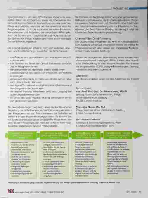 Vorschauseite 3: Die Implementierung von Advanced Practice Nurses im Universitätsklinikum Salzburg