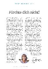 Vorschauseite 1: Die Mutmach-Kolumne: Fürchte dich nicht!