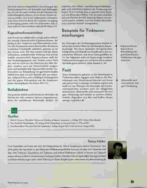 Vorschauseite 4: (Ur-)Tinkturen bei Verdauungsstörungen