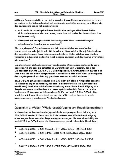 Vorschauseite 2: Weiterund Wiederbeschäftigung nach der Regelaltersgrenze – Zugang nur auf „jugendfreiem“ Bewerberfeld?