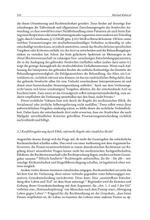 Vorschauseite 4: Die Triage in der rechtswissenschaftlichen Diskussion