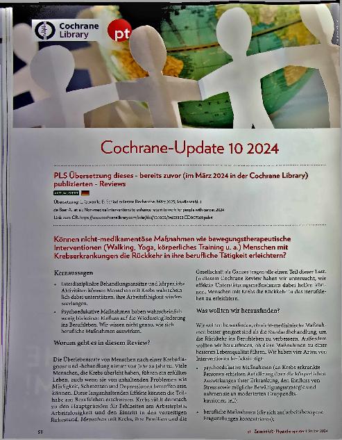 Vorschauseite 1: Cochrane-Update 10 2024