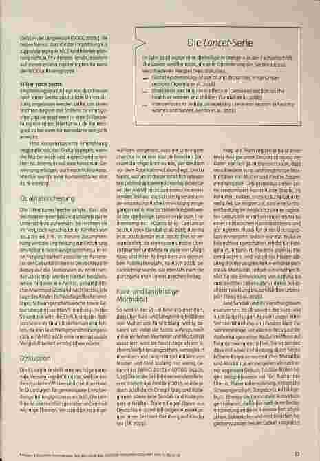 Vorschauseite 4: S3-Leitlinie Sectio caesarea Neu, aber out-of-date