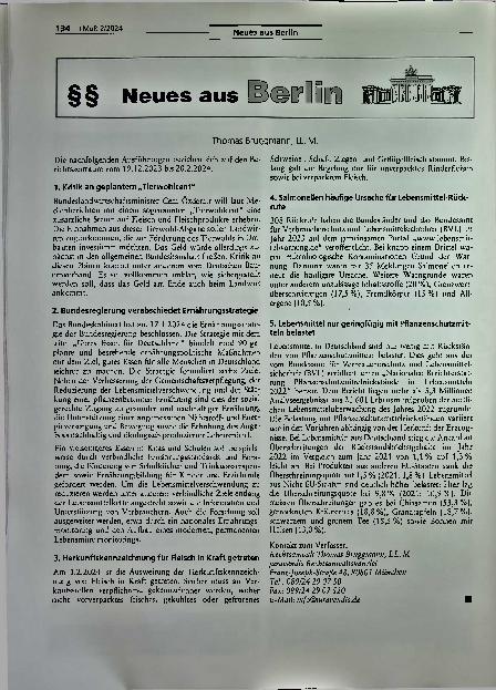 Vorschauseite 1: Corrected: Neues aus Berlin