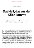 Vorschauseite 2: CORONA-IMPFUNG Das Heil, das aus der Kälte kommt