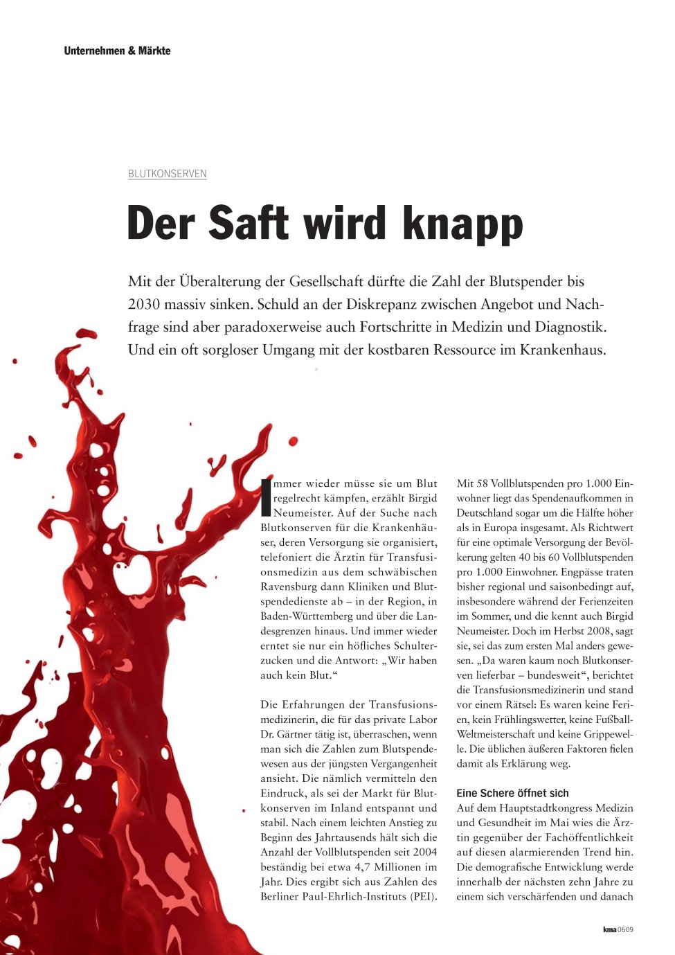 Vorschauseite 1: Der Saft wird knapp
