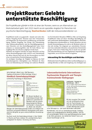Vorschauseite 1: ProjektRouter: Gelebte unterstützte Beschäftigung