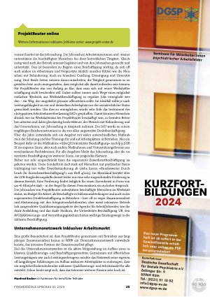 Vorschauseite 2: ProjektRouter: Gelebte unterstützte Beschäftigung