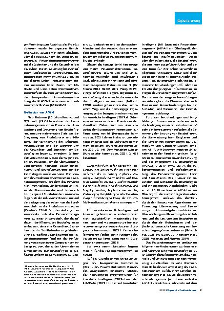 Vorschauseite 2: Künstliche Intelligenz für das Personalmanagement: Ein Überblick