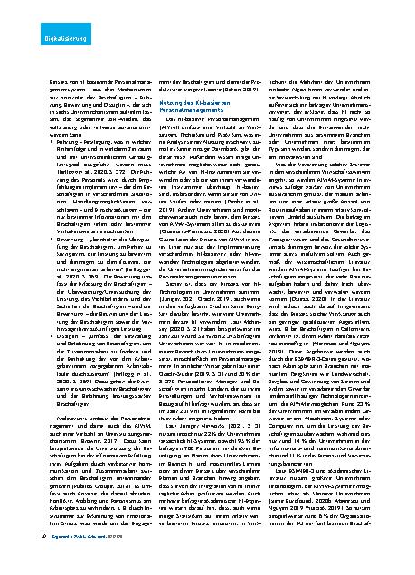 Vorschauseite 3: Künstliche Intelligenz für das Personalmanagement: Ein Überblick