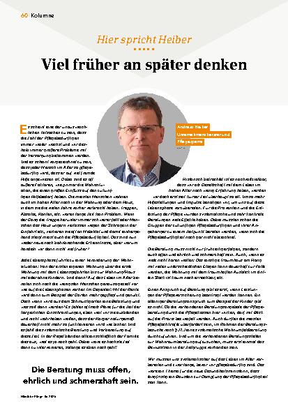 Vorschauseite 1: Viel früher an später denken