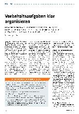 Vorschauseite 1: Vorbehaltsaufgaben klar organisieren