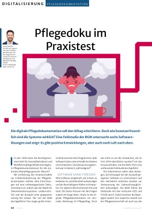 Vorschauseite 1: Pflegedoku im Praxistest