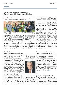 Vorschauseite 1: Zunehmend klimafreundlicher