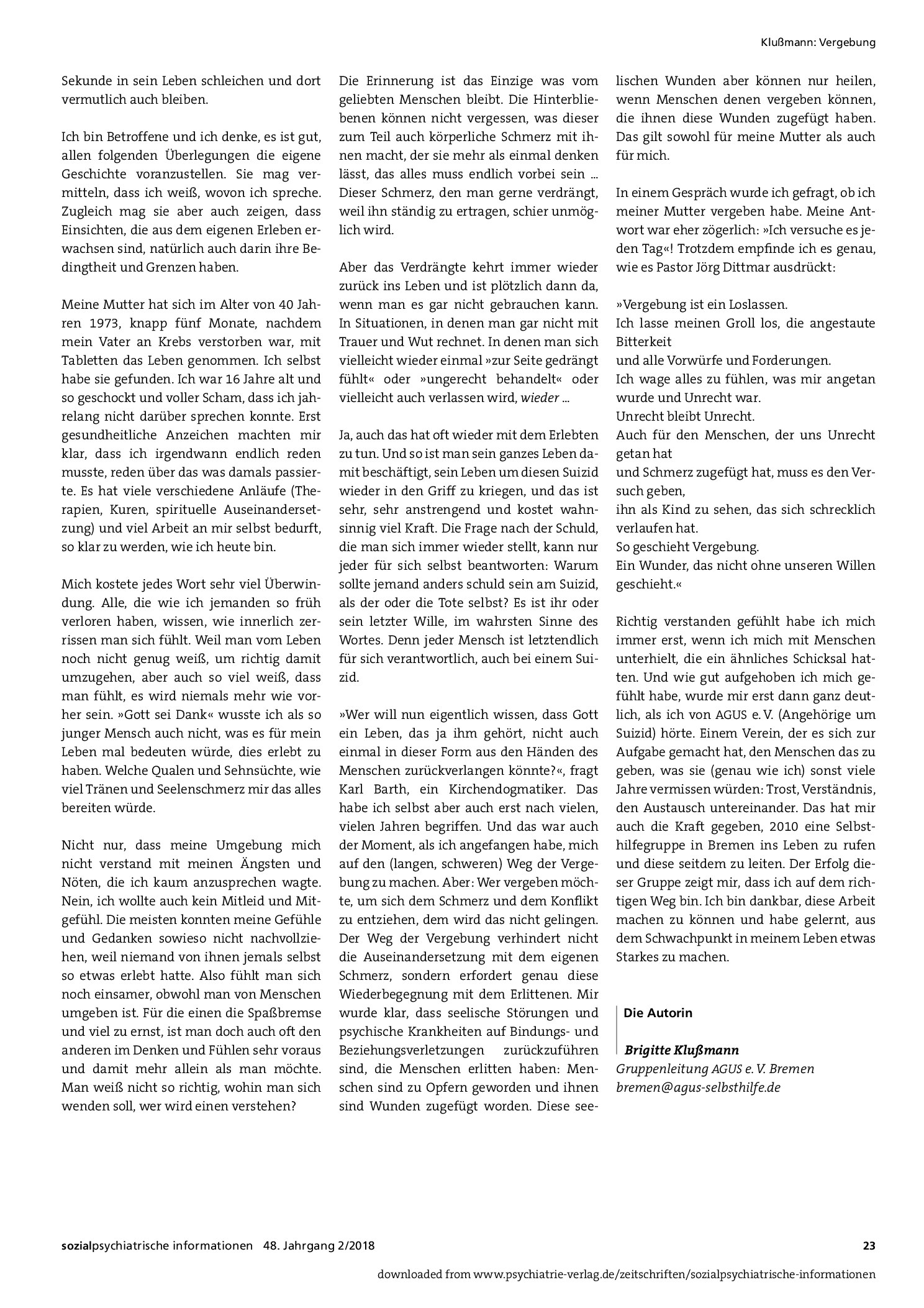 Vorschauseite 2: Vergebung