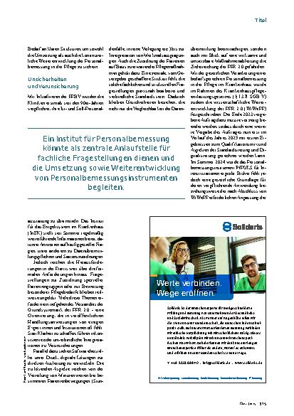 Vorschauseite 2: Institut für Personalbemessung Die richtige Begleitmusik