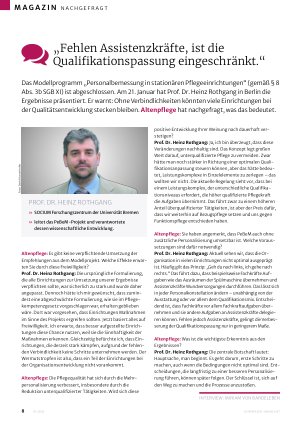Vorschauseite 1: „Fehlen Assistenzkräfte, ist die Qualifikationspassung eingeschränkt. “