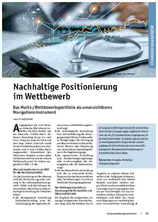 Vorschauseite 1: Nachhaltige Positionierung im Wettbewerb