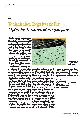 Vorschauseite 1: Technisches Regelwerk für Optische Kohärenztomographie