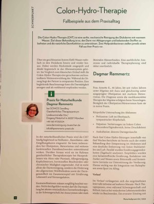 Vorschauseite 1: Colon-Hydro-Therapie Fallbeispiele aus dem Praxisalltag