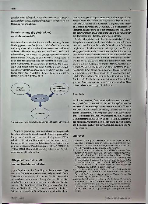 Vorschauseite 3: Dekubitus als nationaler medizinischer Qualitätsindikator (MQI)