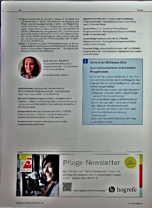 Vorschauseite 4: Dekubitus als nationaler medizinischer Qualitätsindikator (MQI)