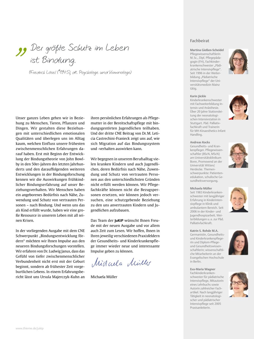 Vorschauseite 1: Editorial