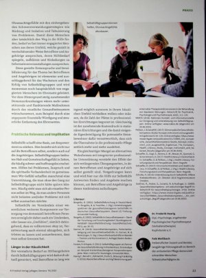 Vorschauseite 4: Selbsthilfe in der Demenzversorgung Zur Stärkung der Residenz und Umsetzung von Klientenzentrierung