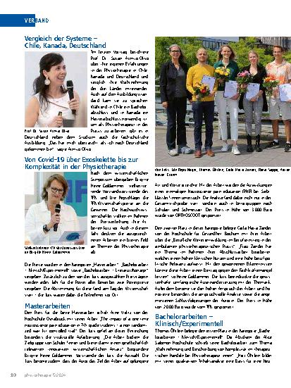 Vorschauseite 3: 20. IFK-Tag der Wissenschaft Physiotherapie