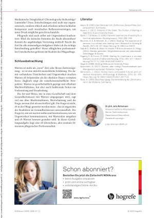 Vorschauseite 4: Warten in der Pflege Zwischen Belastung, Funktion und existenzieller Erfahrung