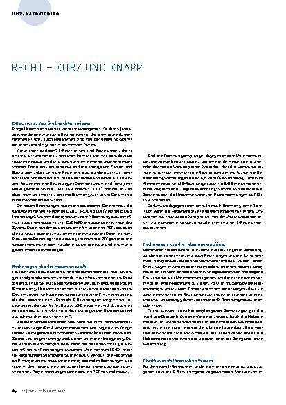 Vorschauseite 1: Recht - Kurz und knapp