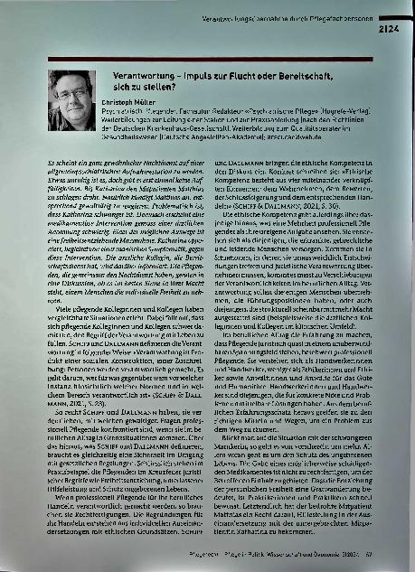 Vorschauseite 1: Verantwortung - Impuls zur Flucht oder Bereitschaft, sich zu stellen?