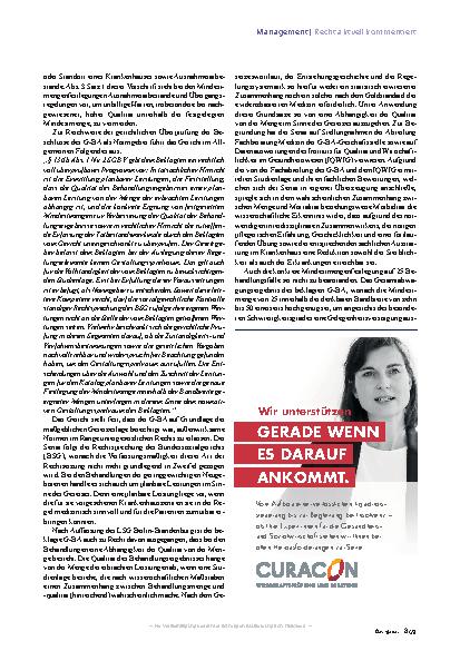 Vorschauseite 2: Mindestmengen Unbillige Härten vermeiden