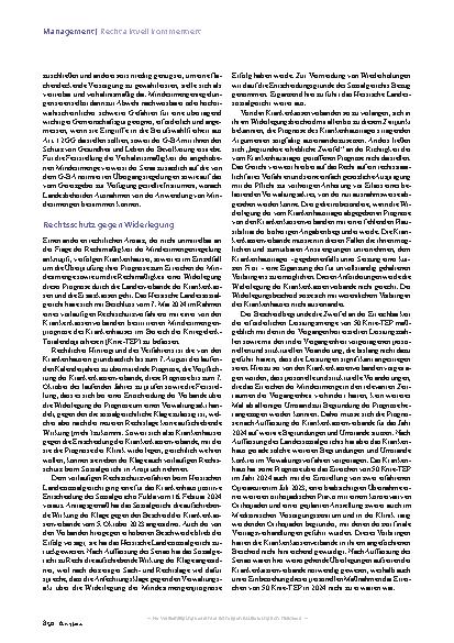 Vorschauseite 3: Mindestmengen Unbillige Härten vermeiden