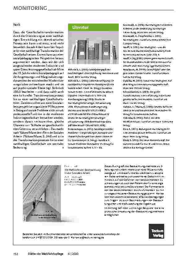 Vorschauseite 4: Soziale Arbeit und Nachhaltigkeit