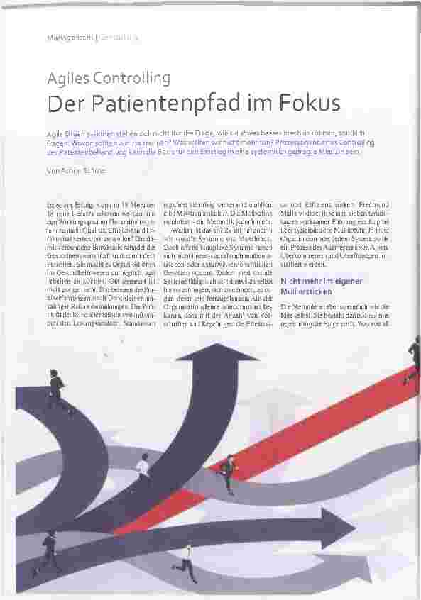 Vorschauseite 1: Agiles Controlling: Der Patientenpfad im Fokus