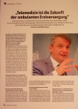 Vorschauseite 1: "Telemedizin ist die Zukunft der ambulanten Erstversorgung."