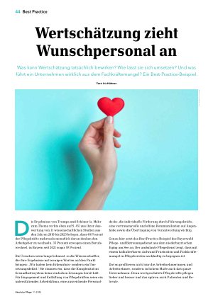 Vorschauseite 1: Wertschätzung zieht Wunschpersonal an
