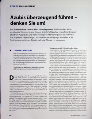 Vorschauseite 1: Azubis überzeugend führen - denken Sie um!