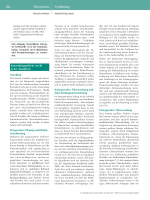 Vorschauseite 3: Künstliche Intelligenz und Apps in der Anästhesiologie
