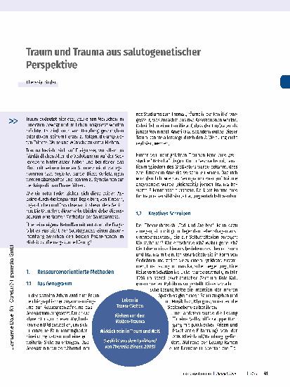 Vorschauseite 1: Traum und Trauma aus salutogenetischer Perspektive