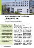 Vorschauseite 1: Modulbauweise im Klinikbau „state of the art“ Wirtschaftlich, emissionsarm, nachhaltig