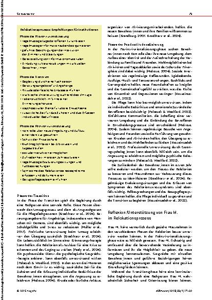 Vorschauseite 3: Umzug im Alter Relokationsstress und Pflegeunterstützung im Fokus